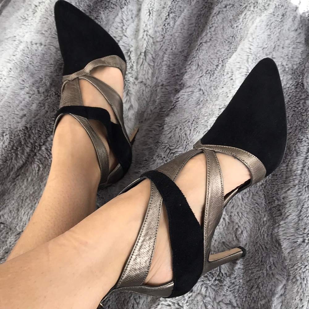 Alejandro Ingelmo Black & Metallic Pumps Booties
